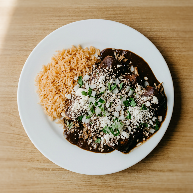 Enchiladas de Mole.